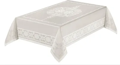 Zdjęcie produktu dla Obrus, obrus plamoodporny, elegancki, kwiaty 140x180 Atena kolor kremowy