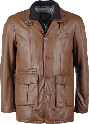 Produktbild von JCC Lederjacke 3102236 Herren dark brown 54