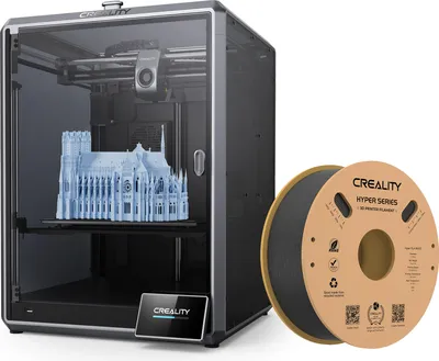 Obrázek produktu pro 3D tiskárna Creality K1 Max, rychlost tisku 600 mm/s + 1 kg černého vlákna Hyper PLA