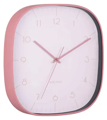 Produktbild von Karlsson - Wanduhr Grato Cuadrado - Hellrosa - 4.3x29x29cm