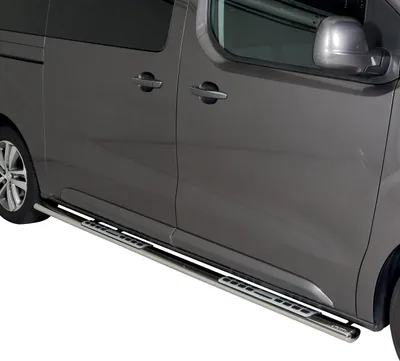 Zdjęcie produktu dla Stalowe progi boczne do Toyota Proace 2016-2025 L2 w kolorze szarym środkowym