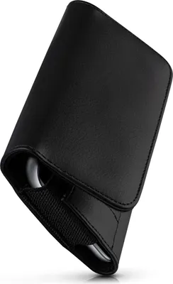 Produktbild von moex® Handy Quertasche kompatibel mit Alcatel 1SE - Hülle mit Gürtelclip, Schwarz