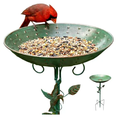 Produktbild von Vogeltränke für den Außenbereich, Futtertränke für Vögel – Rasen, Kolibri-Futterschale, für Garten, Balkon, Terrasse, Hinterhof