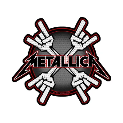 Produktbild von Metallica Metal Horns Aufnäher zum Aufnähen