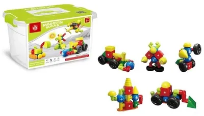 Produktbild von Magnetische Bausteine, 24 Teile - Trifox