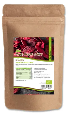 Produktbild von Mynatura  Rote Beete Chips – im Beutel 200g