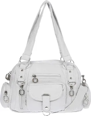 Produktbild von Damenhandtasche Schultertasche Tasche Umhängetasche Canvas Shopper Crossover Bag Hellgrau