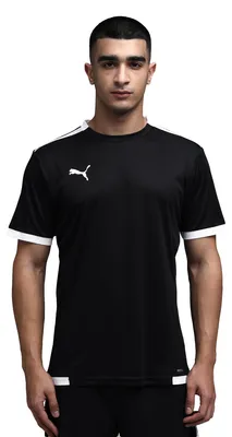 Image de Puma Teamliga Maillot Hommes Manches Courtes - Noir / Blanc