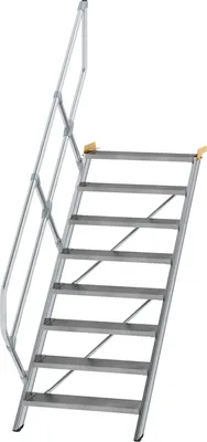 Produktbild von MUNK Treppe 45°  inkl. einen Handlauf, 800mm Stufenbreite, 8 Stufen