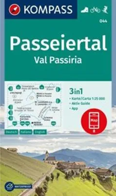 Obrázek produktu pro KOMPASS Wanderkarte 044 Passeiertal / Val Passiria 1:25 000