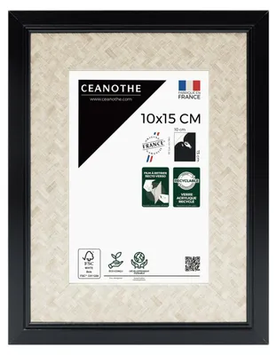 Image de Ceanothe, cadre photo pour photo de 10x15 cm, couleur noire