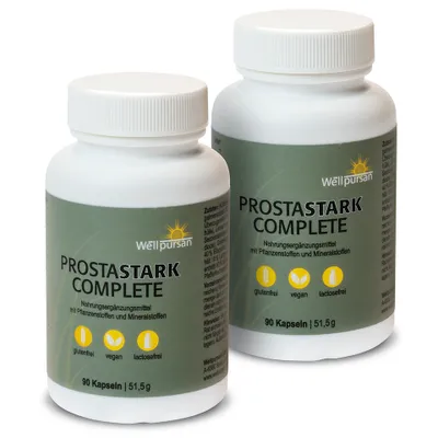 Produktbild von Wellpursan ProstaStark Complete 180 Kapseln mit Kürbiskern, Sägepalm, Granatapfel