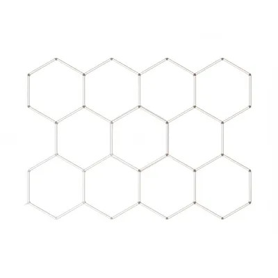 Produktbild von MasterLED Hexagon LED Garagenbeleuchtung 11S 368W 6500K 47840 lm