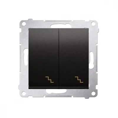 Obrázek produktu pro Kontakt-Simon DW6/2.01/48, Plast, Antracit, IP20, IP44, 250 V, 10 A, 75 mm