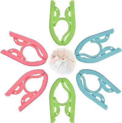 Image de Cintre de voyage compact, lot de 6, antidérapant et portable