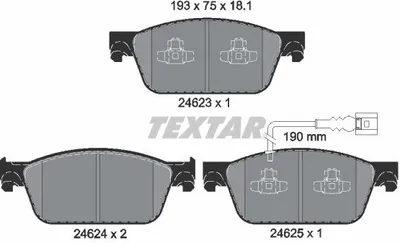 Zdjęcie produktu dla Klocki Hamulcowe Vw Przód T5 03- Dla Tarczy 340Mm
