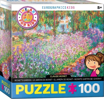 Image de Eurographics Puzzle Le jardin de Monet par Claude Monet, 100 pièces, 48 x 33 cm, 6100-4908