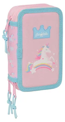 Immagine prodotto di Custodia Glowlab - Unicorn, con accessori, 3 scomparti, 37 pezzi