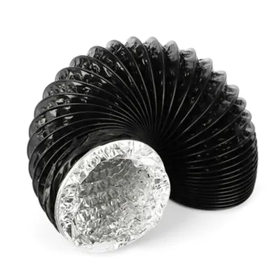 Productafbeelding van Afvoerkanaal van 150 mm, 5 meter PVC-alu flexibele slang voor mobiele airconditioner, wasdroger. Geschikt voor wasdroger, afzuigventilator, afzuigkap, ventilatiesysteem