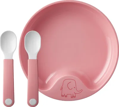 Produktbild von Mepal Mio Lernteller mit Lernlöffel deep pink