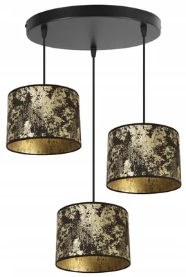 Obrázok produktu pre Závesná lampa, stropný luster, tienidlo, zlatý vzor
