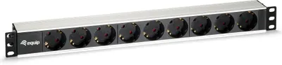 Produktbild von Equip 19" Steckdosenleiste 9fach black 1HE