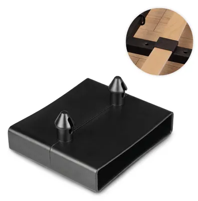 Produktbild von Lattenrost Mittelkappen 55x9mm Schwarz – 2-Zapfen Mittelhalterungen für Federleisten