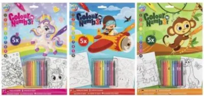 Immagine prodotto di Colore per numero con i pastelli Unicorno