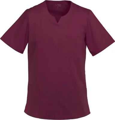 Produktbild von Damen Kasack halbarm bordeaux, Gr. 3XL : 3XL : bordeaux : 50% Baumwolle 50% Polyester 175 g/m²