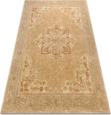 Produktbild von Wollteppich LEGEND 468 03 GB700 OSTA - Rosette, Rahmen, exklusiv beige / rot rot 240x340 cm