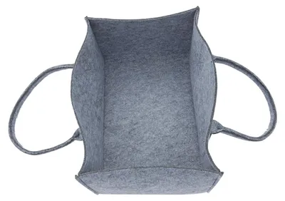Produktbild von Tragetasche 50x33x26cm Filztasche grau, braun oder anthrazit Filz 42L faltbar, Farbe:grau