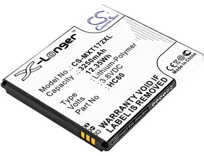 Produktbild von TECHTEK Akku Kompatibel mit [Motorola] Moto C Plus, Moto C Plus Dual SIM, XT1723, XT1724, XT1725 Ersetzt HC60