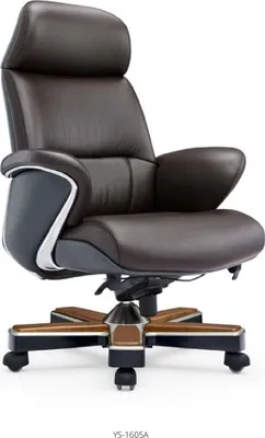 Image de Fauteuil en similicuir noir, moderne et élégant