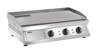 Image de Plaque de cuisson Saro (rainurée + lisse) modèle Fry Top Gh 760 R