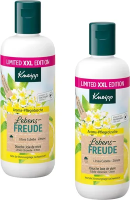Produktbild von 2x Kneipp XXL Duschgel je 400ml Lebensfreude Zitrone & Litsea Cubeba