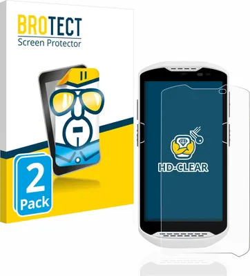 Produktbild von 2x Für Zebra TC57 Schutzfolie BROTECT Displayschutz Display Schutz Folie Klar Transparent