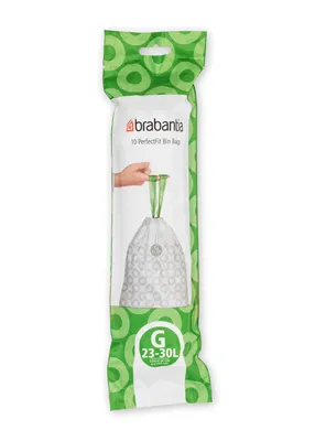 Image de Sacs poubelle PerfectFit 23-30L (G) - 10 sacs par rouleau