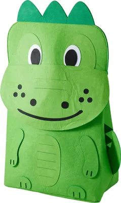 Produktbild von Großer Spielzeugkorb für Kinder, Krokodil, 78 cm – grün, H&L