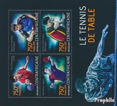 Produktbild von Briefmarken Zentralafrikanische Republik 2013 Mi 4281-4284 Kleinbogen (kompl. Ausgabe) postfrisch Tischtennis