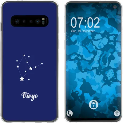 Produktbild von PhoneNatic Case kompatibel mit Samsung Galaxy S10 Silikon-Hülle SternzeichenVirgo M2