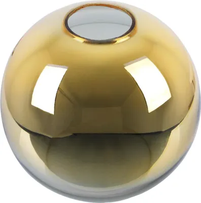 Produktbild von Lampenschirm Bergen Gold Kugel 20 cm – stilvoller goldfarbener Glaslampenschirm für elegante Raumbeleuchtung