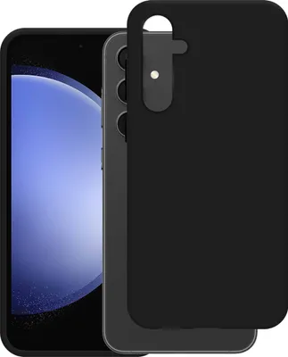 Image de Cazy Coque compatible avec Samsung Galaxy S23 FE Coque en Silicone - Coque Flexible - Noir