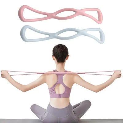 Produktbild von 2 elastische Fitnessbänder für Muskelaufbau, Krafttraining und Pilates