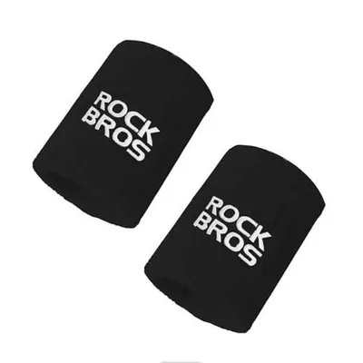 Immagine prodotto di ROCKBROS Fasce per i polsi, 2 pezzi: assorbenti, a compressione, stabilizzanti, per fitness, allenamento di forza, tennis, corsa, nero, 2 pezzi