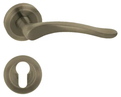 Produktbild von DOMINO Türgriff-Garnitur BALLEN PZ-Profilzylinder Bronze