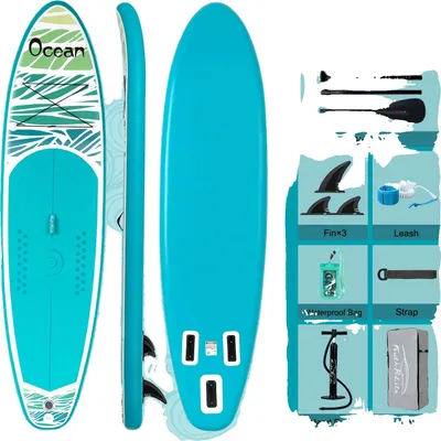 Zdjęcie produktu dla Deska do paddleboardingu, nadmuchiwana, o przenośnej konstrukcji, przeznaczona do użytku na oceanie