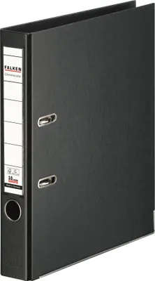 Produktbild von Falken Chromocolor-Voll-PP-Ordner A4, S50, mit Einsteckschild schwarz