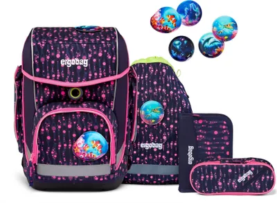 Produktbild von Ergobag Cubo Bärmuda Viereck Lumi Edition Schulranzen Set 5t