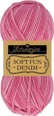 Produktbild von Scheepjes Softfun Denim 50g Rosa 503