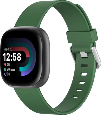 Image de imoshion Bracelet en silicone pour Fitbit Versa / Versa 2 / Versa Lite - Taille L - Vert foncé